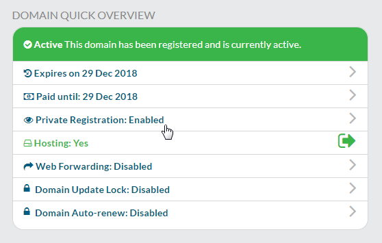 Enable Private Registration in your account