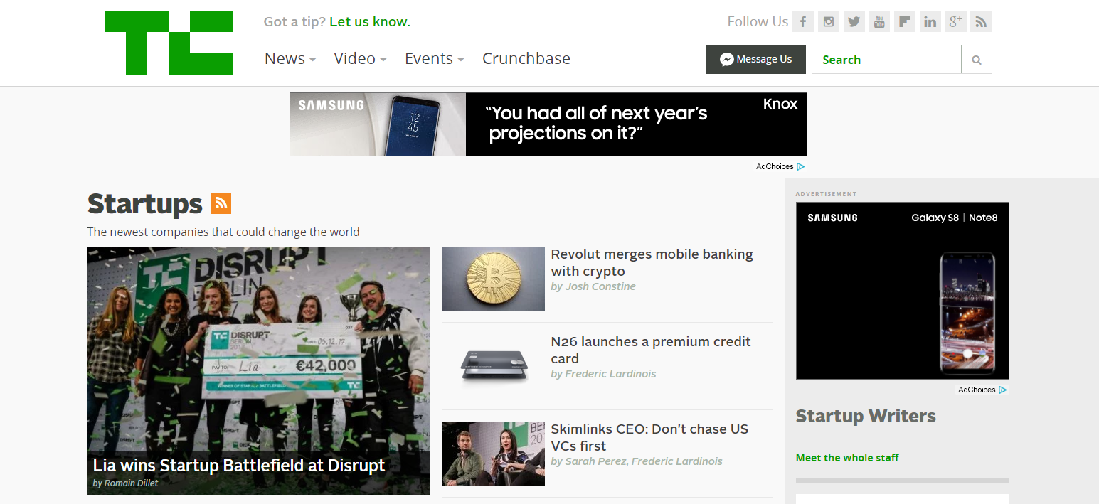 online resources tech crunch