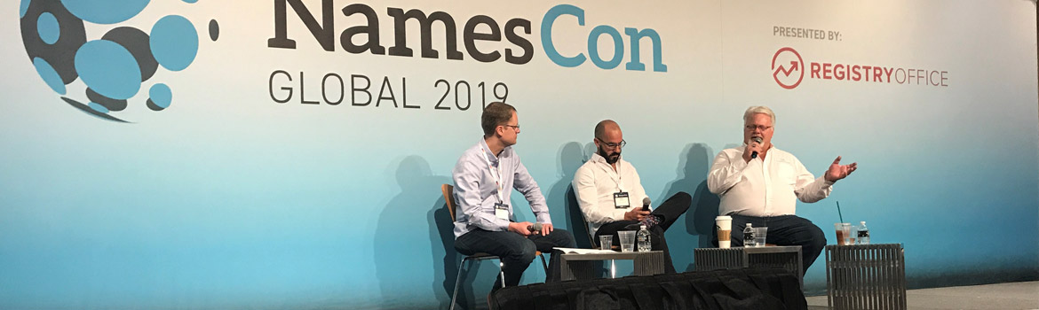 Andrew Allemann interviews Blake and Mike about their new domain extensions at NamesCon in Las Vegas