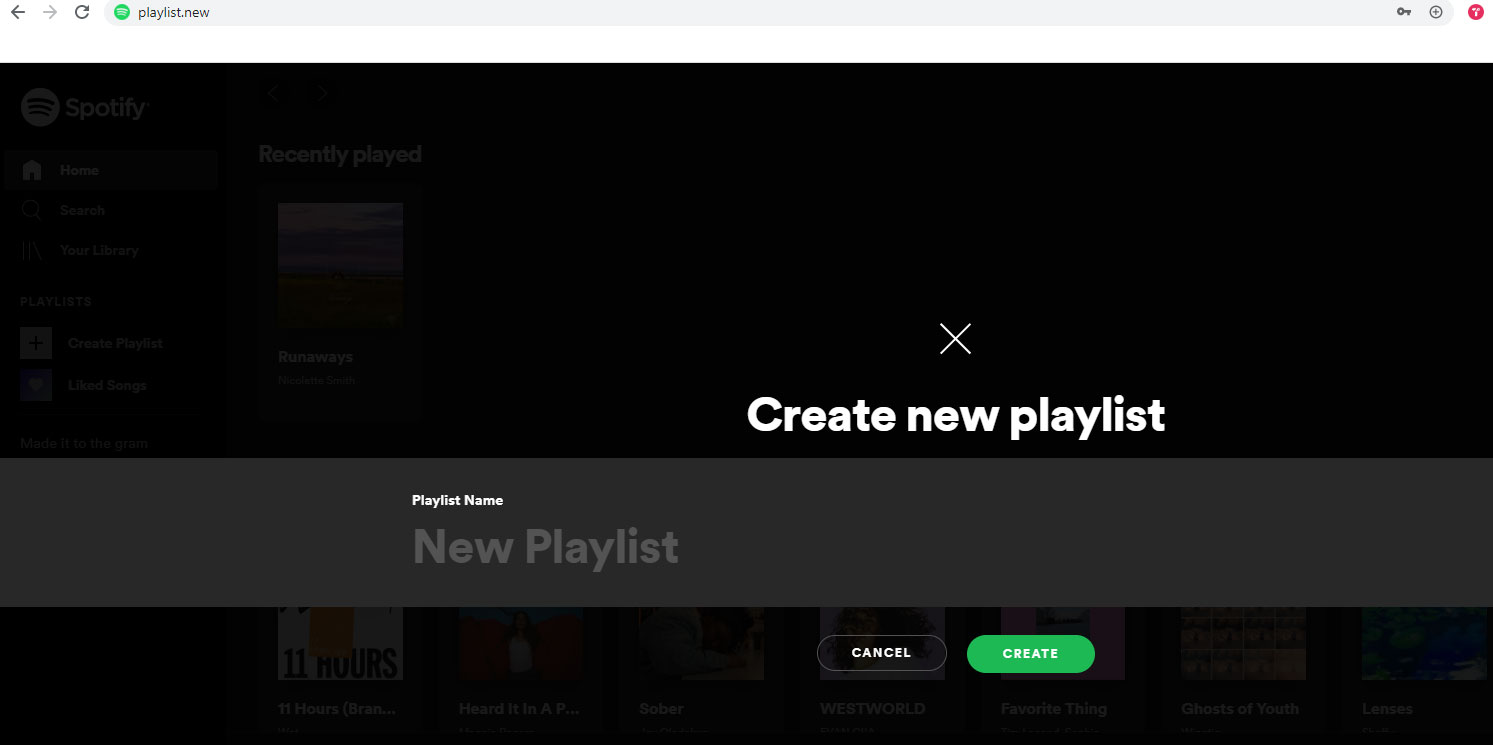 spotify .new domains