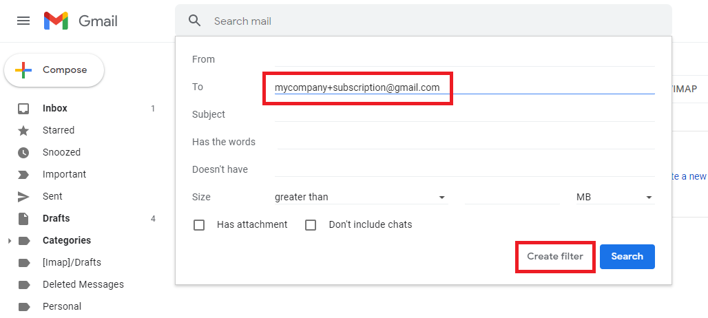 gmail email aliases using plus sign
