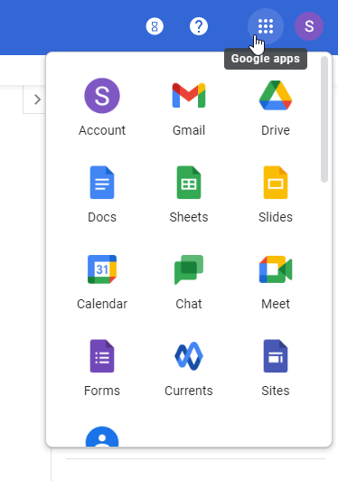 Google Workspace admin apps