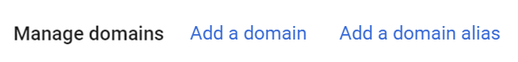 add a domain alias