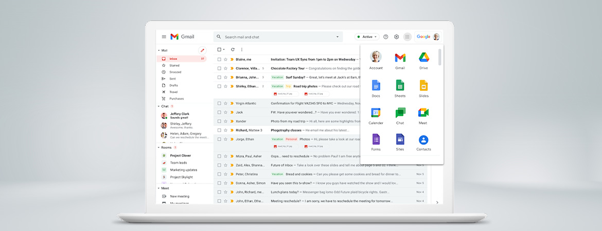 how to make gmail look like outlook