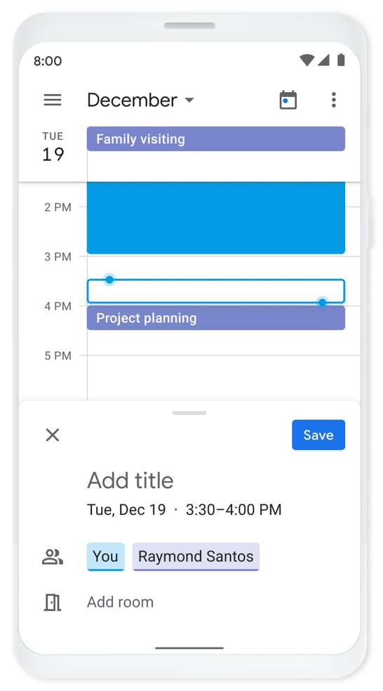 Google Calendar mobile
