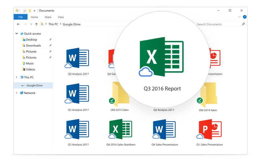 Google Drive storage and disk space