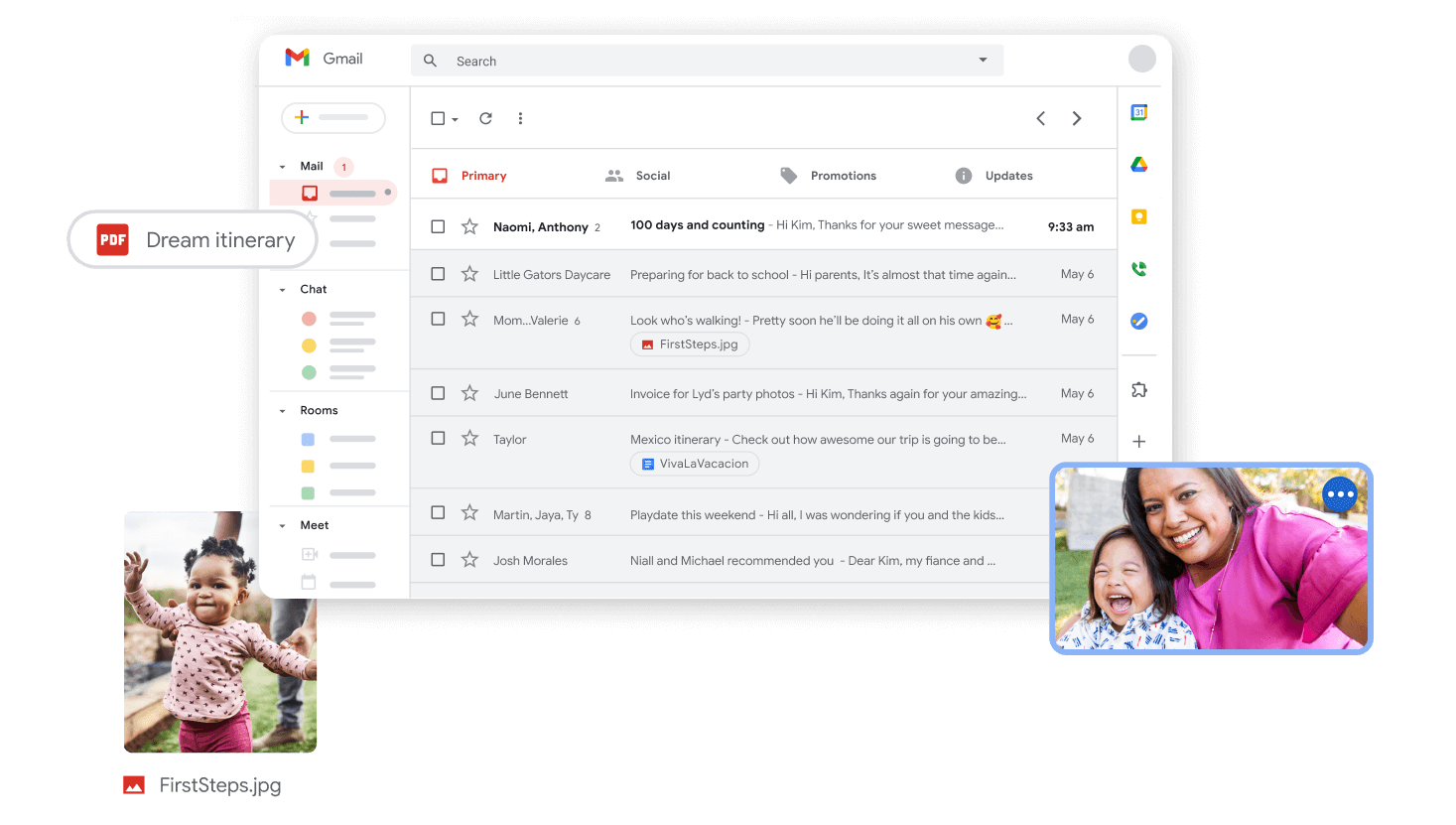 Gmail actions