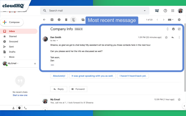 Gmail Conversation Thread Reversal by cloudHQ