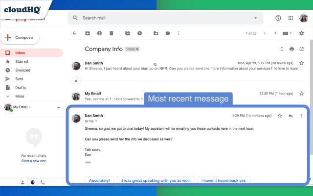 Gmail conversation