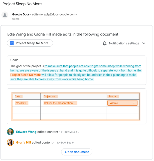 Suggested edits