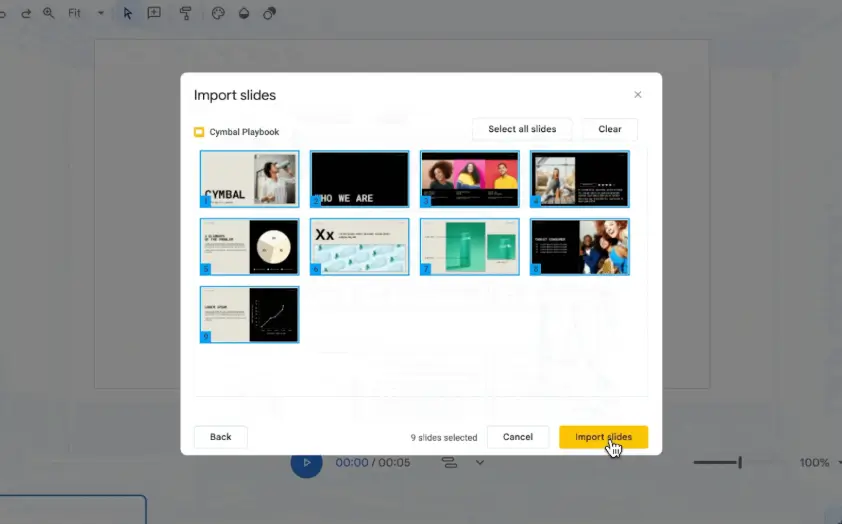 Vid from Google Slide
