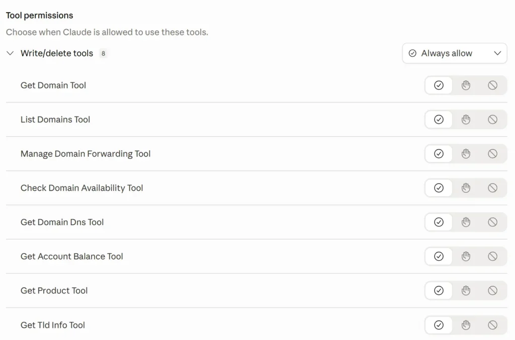 Screenshot of Claude Desktop Connector
