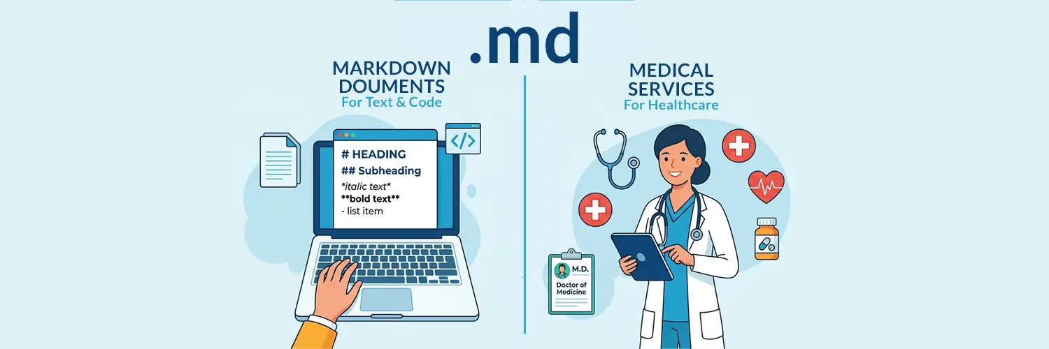 Creative ways to use the .md domain from developer docs to medical branding